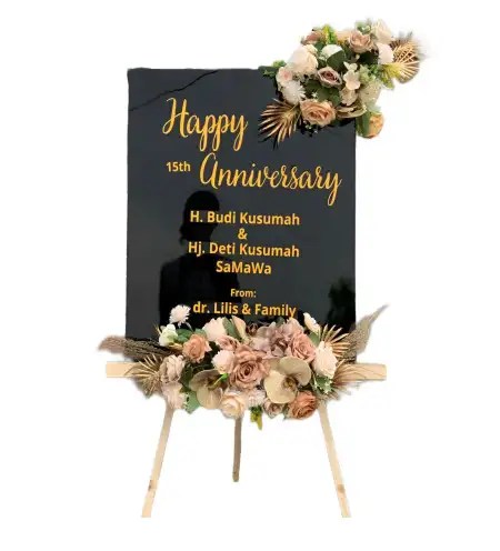 Papan Bunga Akrilik Parigi