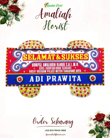 Papan Bunga Ucapan Selamat Parigi